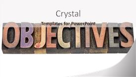  Presentation with black chalkboard vintage blackboard isolated - Cool new slides with objectives - isolated word in vintage letterpress wood type printing blocks backdrop and a white colored foreground