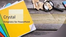  Presentation with education supplies - Amazing slides having objects for education school supplies backdrop and a yellow colored foreground