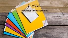  Presentation with education supplies - Theme featuring objects for education school supplies background and a yellow colored foreground