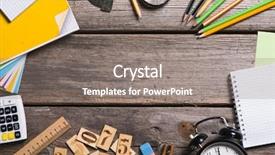  Presentation with education supplies - Amazing theme having objects for education school supplies backdrop and a gray colored foreground