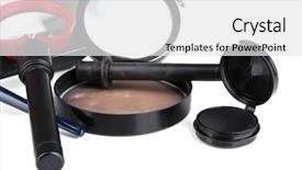  Presentation with fingerprint - Amazing PPT theme having objects for fingerprint isolated backdrop and a white colored foreground