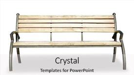  Presentation with isolated paw prints over white - Theme with objects wooden planks - bench isolated over white background background and a white colored foreground