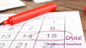  Presentation with tax - Amazing slide deck having obligation - marked calendar on table tax backdrop and a lemonade colored foreground