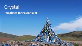  Presentation with spirits - Colorful slide set enhanced with obo-a-place-of-worship backdrop and a teal colored foreground