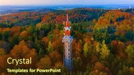  Presentation with czech republic - Presentation theme enhanced with observation-tower-in-pisecke-hory background and a tawny brown colored foreground