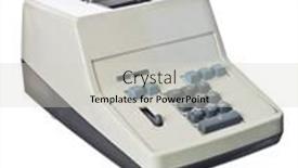  Presentation with obsolete - Cool new presentation theme with obsolete-calculator-isolated-on-white backdrop and a light gray colored foreground