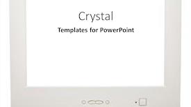  Presentation with obsolete - Colorful presentation design enhanced with obsolete-crt-computer-monitor backdrop and a white colored foreground