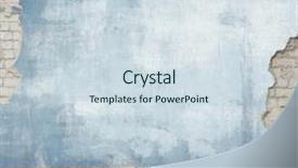  Presentation with obsolete - Amazing slide deck having obsolete street wall and pavement backdrop and a sky blue colored foreground