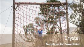  Presentation with obstacle course - Theme enhanced with obstacle course in boot camp background and a coral colored foreground