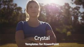  Presentation with obstacle course - Beautiful presentation theme featuring obstacle course in boot camp backdrop and a tawny brown colored foreground