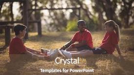  Presentation with happy kids - Cool new presentation with obstacle course in boot camp backdrop and a tawny brown colored foreground