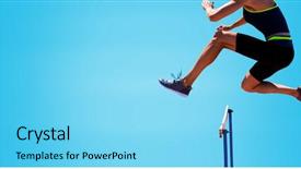  Presentation with show - Audience pleasing presentation consisting of obstacles - cropped image of woman practicing backdrop and a arctic colored foreground