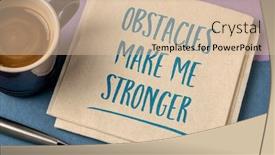  Presentation with obstacles - Slides having obstacles-make-me-stronger-positive background and a lemonade colored foreground