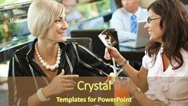  Presentation with sonogram - Presentation design consisting of obstetrics ultrasound - happy young women sitting background and a tawny brown colored foreground