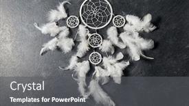  Presentation with slate - Slide set featuring occult-science-and-supernatural-concept background and a dark gray colored foreground