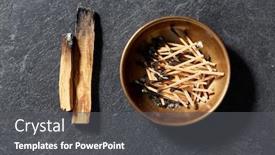  Presentation with burnt - Cool new slides with occult-science-and-supernatural-concept backdrop and a dark gray colored foreground