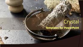  Presentation with ritual - Presentation theme consisting of occult-science-and-supernatural-concept background and a tawny brown colored foreground