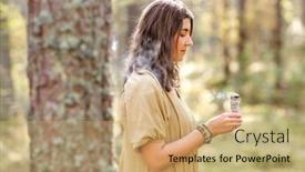  Presentation with ritual - Beautiful PPT layouts featuring occult-science-and-supernatural-concept backdrop and a coral colored foreground