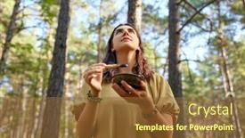  Presentation with ritual - Slide set with occult-science-and-supernatural-concept background and a tawny brown colored foreground