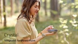  Presentation with ritual - PPT theme featuring occult-science-and-supernatural-concept background and a coral colored foreground