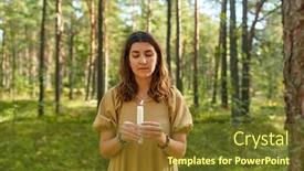  Presentation with ritual - Presentation theme enhanced with occult-science-and-supernatural-concept background and a tawny brown colored foreground