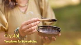  Presentation with ritual - Slide set consisting of occult-science-and-supernatural-concept background and a  colored foreground