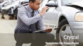  Presentation with weight loss lose text - Presentation consisting of occupational accidents - loss adjuster taking photograph background and a gray colored foreground