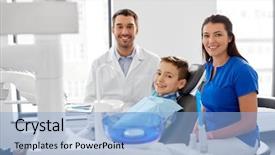  Presentation with occupational medicine - PPT layouts consisting of occupational hygiene - medicine dentistry and healthcare concept background and a light blue colored foreground