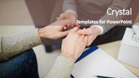  Presentation with problem solving - Slides with occupational psychology - solving problem background and a violet colored foreground