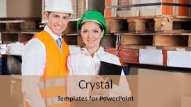  Presentation with german shepherd two young puppys - Slides enhanced with occupational safety - portrait of two confident young background and a coral colored foreground