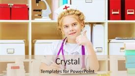  Presentation with pediatrics doctor - Amazing slide set having occupations children's health pediatric backdrop and a lemonade colored foreground