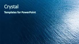 Presentation with ocean surface - Slide deck featuring ocean - aerial view of the sea background and a ocean colored foreground