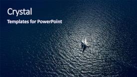  Presentation with amazing - Beautiful presentation featuring ocean - amazing view to yacht sailing backdrop and a navy blue colored foreground