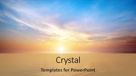  Presentation with beautiful nature - Audience pleasing PPT layouts consisting of ocean - beautiful seascape composition of nature backdrop and a yellow colored foreground