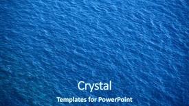  Presentation with ocean waves - Colorful presentation theme enhanced with ocean - blue sea surface with waves backdrop and a ocean colored foreground