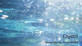  Presentation with water splash - Colorful presentation enhanced with ocean - water splash backdrop and a light blue colored foreground
