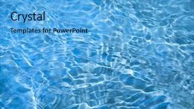  Presentation with water ocean - Audience pleasing slide set consisting of ocean - water backdrop and a light blue colored foreground