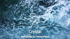  Presentation with water ocean - Audience pleasing presentation consisting of ocean at storm water texture backdrop and a teal colored foreground