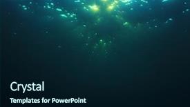  Presentation with deep dark sea - Colorful presentation design enhanced with ocean background sunlight in sea backdrop and a navy blue colored foreground