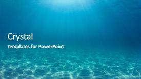  Presentation with underwater - Amazing PPT theme having ocean background underwater backdrop and a gray colored foreground