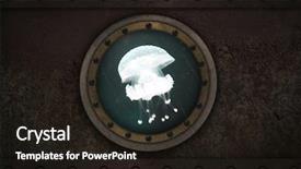  Presentation with submarine - Presentation design consisting of ocean battleship - submarine armoured porthole metal background background and a wine colored foreground