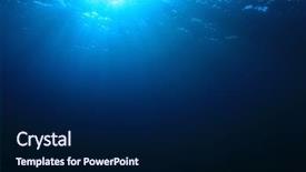  Presentation with ocean currents - Presentation theme enhanced with ocean currents - blue water background and sunlight background and a navy blue colored foreground