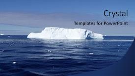  Presentation with ocean currents - Beautiful presentation featuring ocean currents - melting ice in antarctica backdrop and a  colored foreground