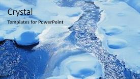  Presentation with algal bloom river has intensive - Presentation theme having aerial shot of the clouds from inside the airplane background and a teal colored foreground