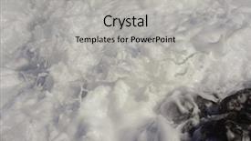  Presentation with ocean currents - Slide deck with ocean currents - rough water surface background and a light gray colored foreground