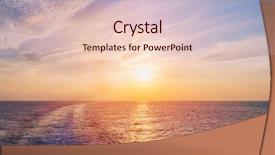  Presentation with ocean currents - Audience pleasing theme consisting of ocean currents - sea and waves wave caused backdrop and a lemonade colored foreground