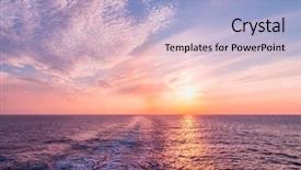  Presentation with cruise ship - PPT layouts featuring ocean currents - sea and waves wave caused background and a light blue colored foreground