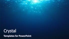  Presentation with blue water - Cool new PPT theme with ocean currents - underwater blue water background backdrop and a navy blue colored foreground