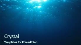  Presentation with blue water - PPT layouts consisting of ocean currents - underwater blue water background background and a navy blue colored foreground