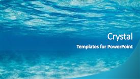  Presentation with ocean currents - Slide set with ocean currents - underwater background and a teal colored foreground